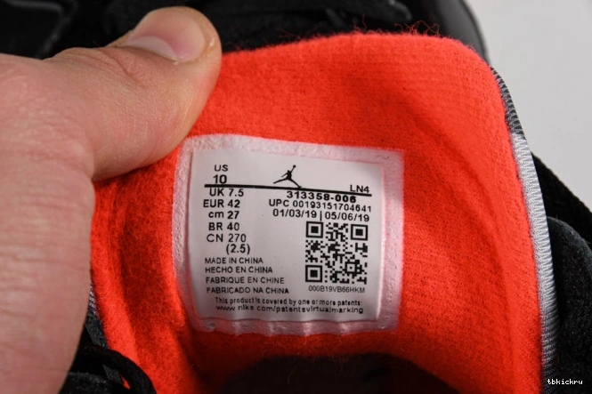 Rep TBK Retro Jordan 7 Air Patent 313358-006 Black 0824